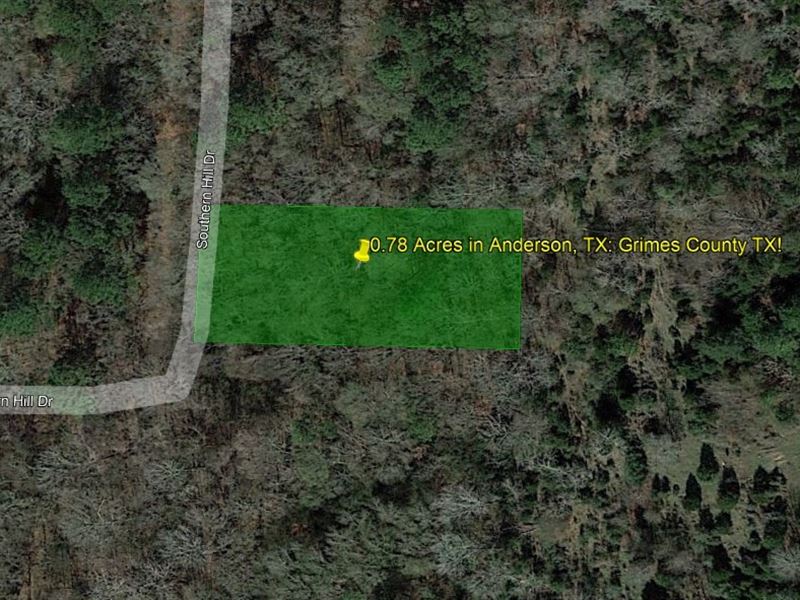 .78 Acres in Anderson, TX : Anderson : Houston County : Texas