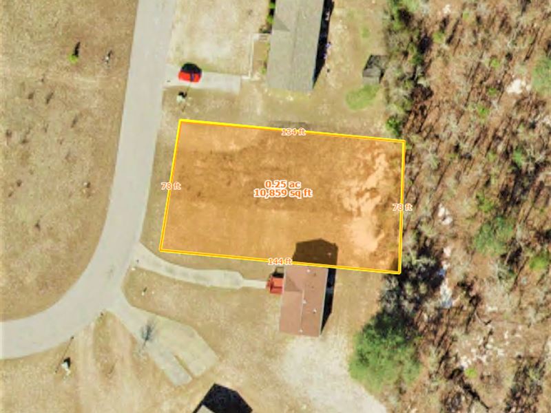 Beautiful Infill Lot Near The Lake : Quincy : Gadsden County : Florida