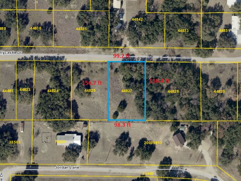 .36 Ac Vacant Lot for Mobile Home : Brownwood : Brown County : Texas