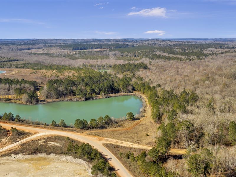 4 Ponds, Open Land, Hardwoods : Irwinton : Wilkinson County : Georgia