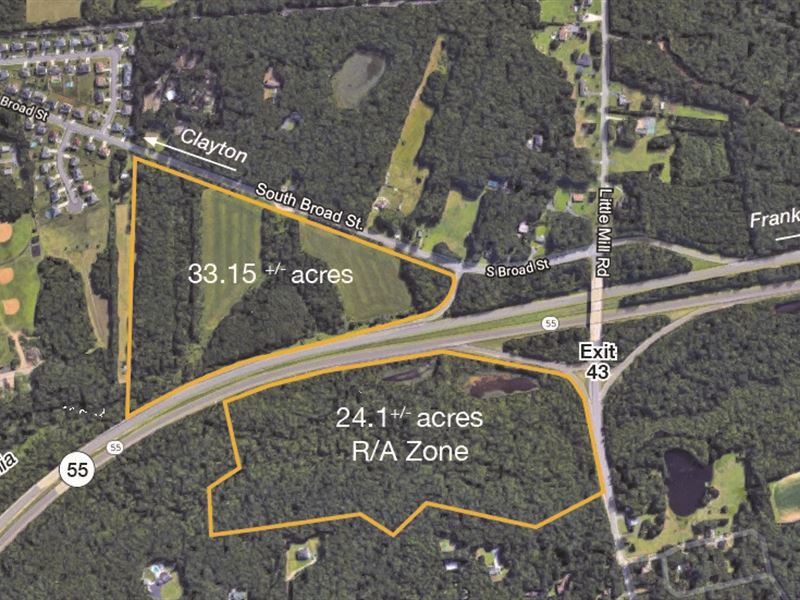57.25 Acres Development Opportunity Land Auction in Franklinville