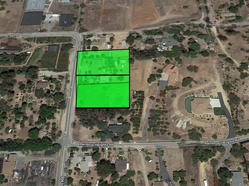 Low Cost Undeveloped Lot : Fallbrook : San Diego County : California