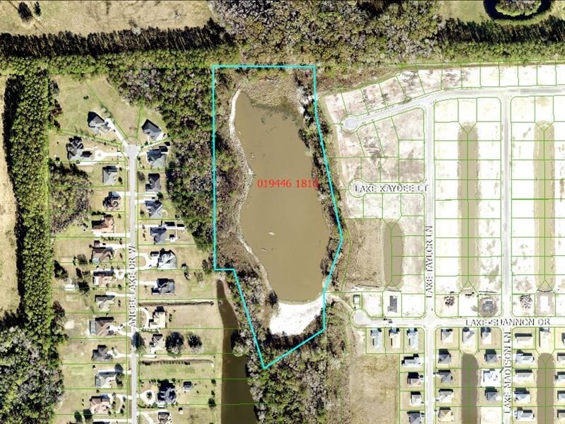 15.19 Acres, Lakefront : Jacksonville : Duval County : Florida