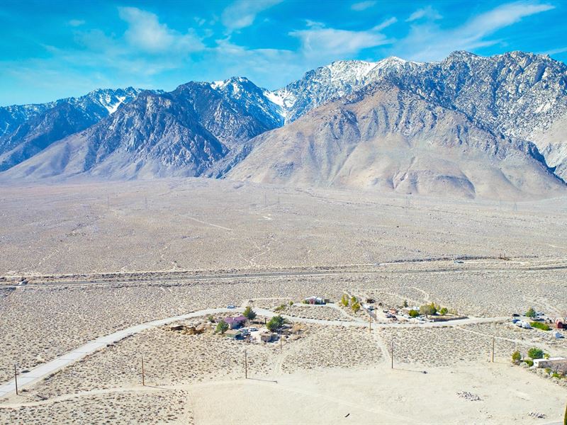 Utilities & Mountain Views : Olancha : Inyo County : California
