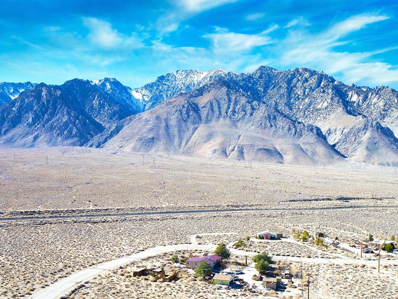 Utilities & Mountain Views : Olancha : Inyo County : California