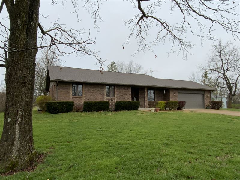 Farm with Brick Home, Southern MO : Norwood : Wright County : Missouri