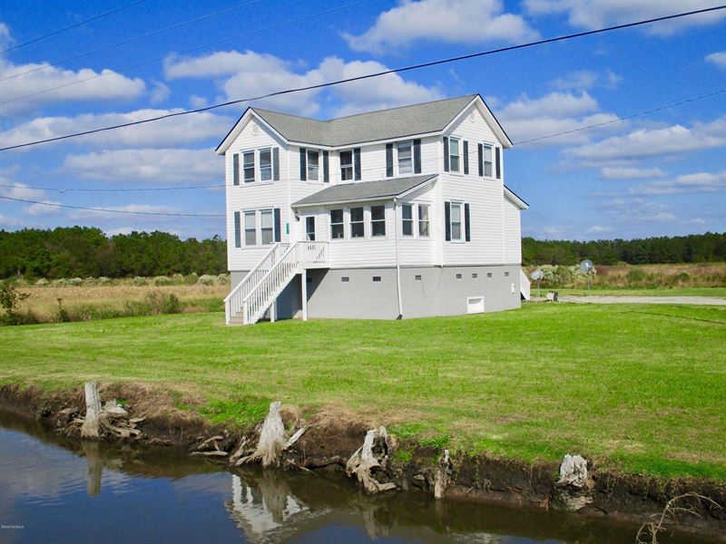 Country Home for Sale in NC : Scranton : Hyde County : North Carolina
