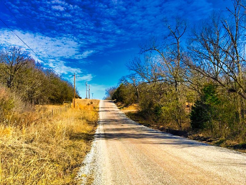 5 Acres Wooded Corner Lot, Power : Tecumseh : Pottawatomie County : Oklahoma