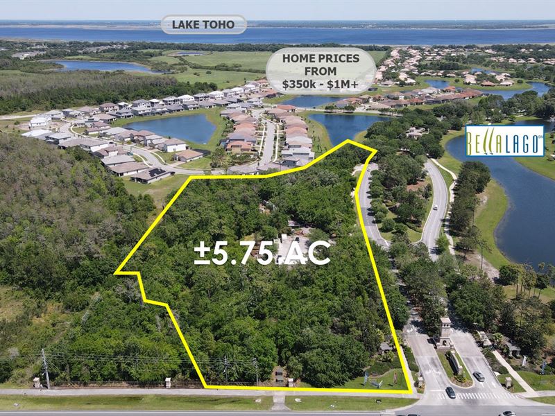 5.75 Acres, Orlando Msa Land : Kissimmee : Osceola County : Florida