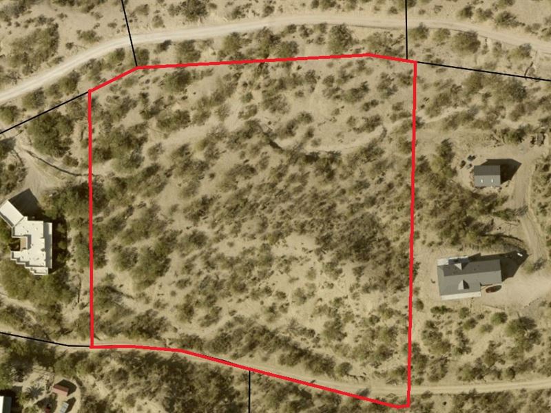 Beautiful 4.23 AC Custom Home Site : Tucson : Pima County : Arizona