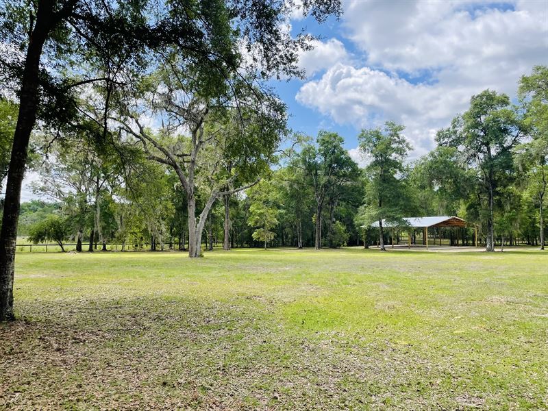6 Acres, RV Hook up and Pole Barn : Brooksville : Hernando County : Florida