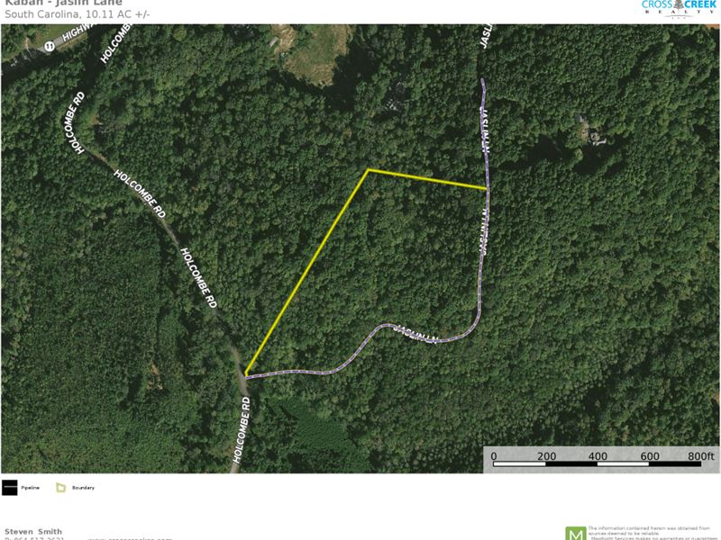10.11 Acres, Restricted, Priva : Travelers Rest : Greenville County : South Carolina