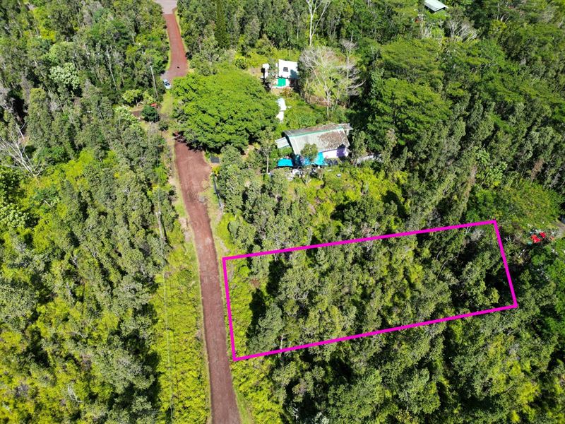 .18 Acre Ocean View Lot : Pahoa : Hawaii County : Hawaii