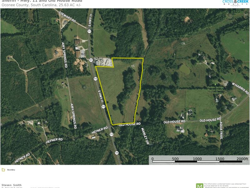 25.63 Acres, Open Pastur : Walhalla : Oconee County : South Carolina