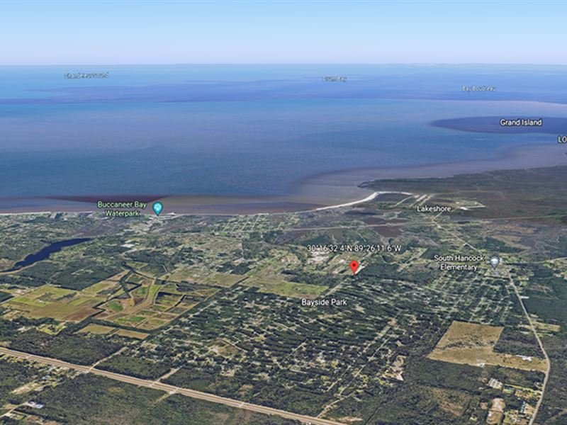 Bayside Park Lot with Utilities : Bay Saint Louis : Hancock County : Mississippi