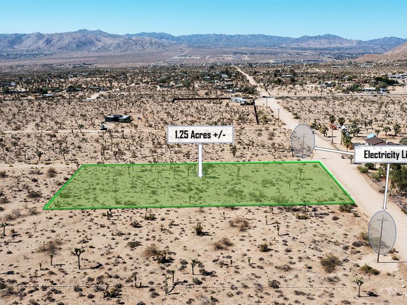 1.14 Acres in Yucca Valley, CA : Yucca Valley : San Bernardino County : California
