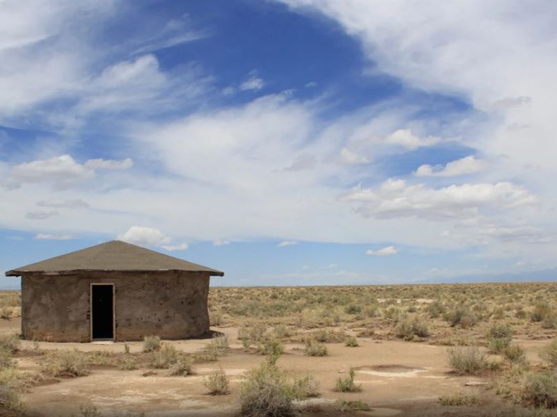 Own an Earthbag House on 4.7 Acres : Blanca : Costilla County : Colorado