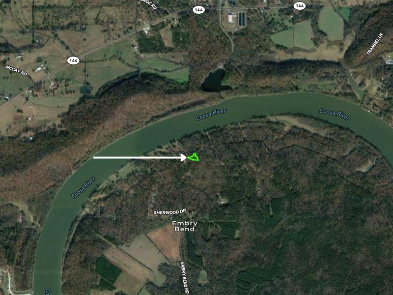 No Zoning Lot Near Coosa River : Lincoln : Talladega County : Alabama