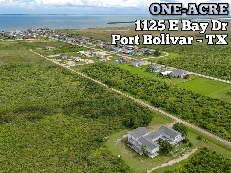 1 Acre in Galveston County : Port Bolivar : Galveston County : Texas