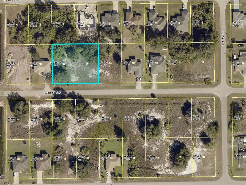 2 Lots Next to Each Other : Lehigh Acres : Lee County : Florida