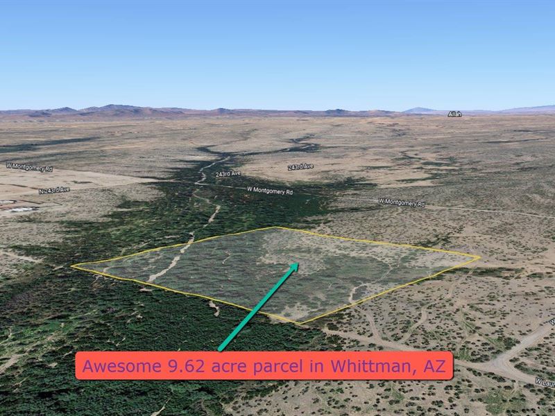 9.62 Acre Parcel in Whittman, AZ : Wittmann : Maricopa County : Arizona