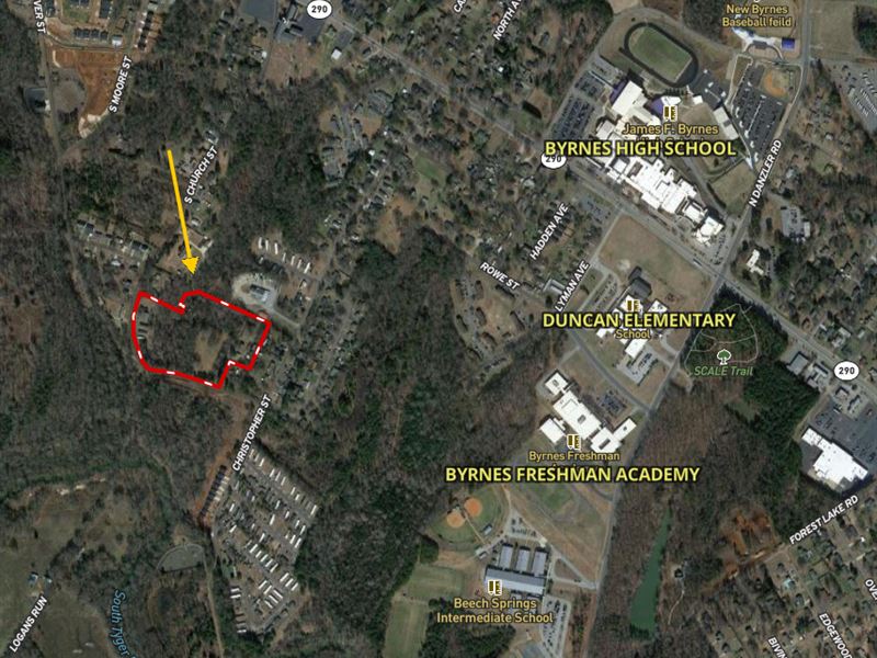 10 Acre Development Site, Duncan : Duncan : Spartanburg County : South Carolina