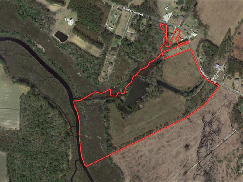 44.49 Acres of Recreation Land : Newport : Carteret County : North Carolina