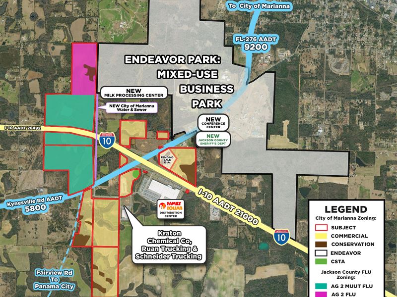 649.53 Acres of Commercial and AG : Marianna : Jackson County : Florida