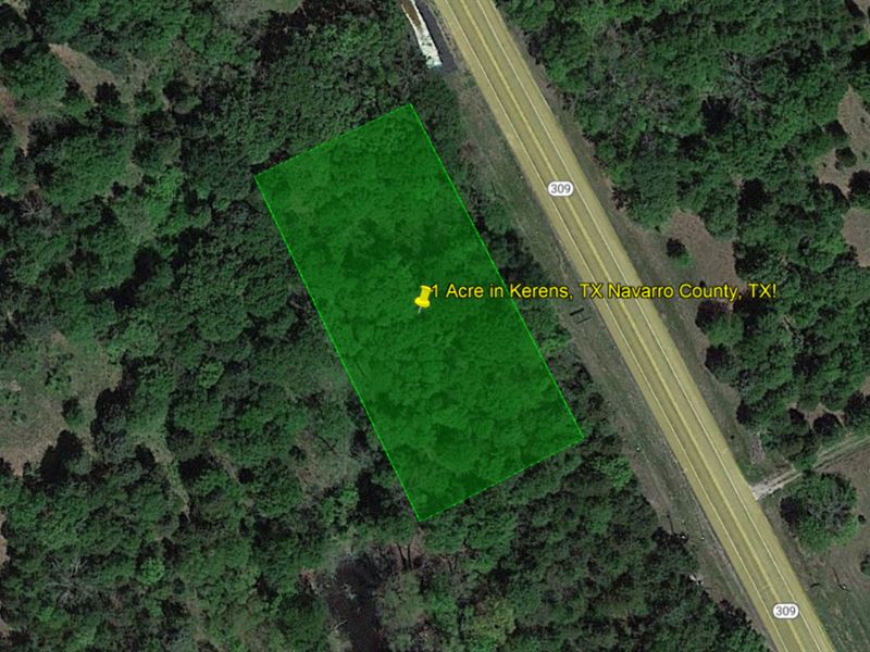 1 Acre in Kerens, TX : Kerens : Navarro County : Texas