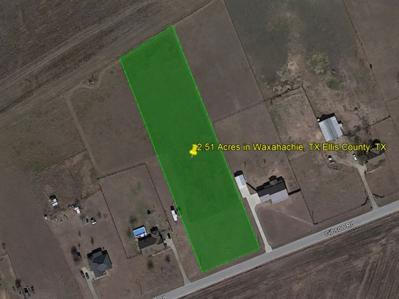 2.51 Acres in Waxahachie, TX : Waxahachie : Ellis County : Texas
