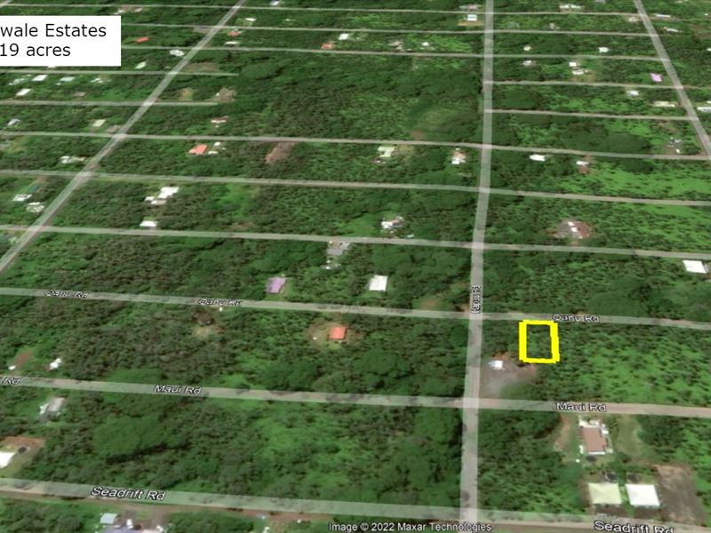 Own 0.19 Acre Residential Lot : Pahoa : Hawaii County : Hawaii
