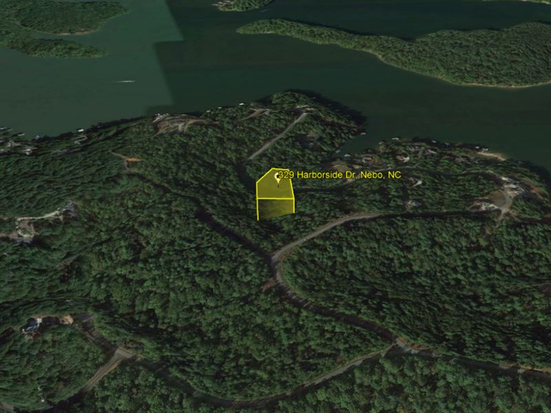 Gated Waterfront Community Lot : Nebo : McDowell County : North Carolina