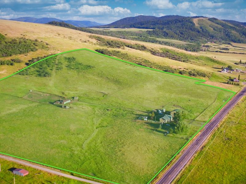 40 Acre Ranch with Home & Barn : Wayan : Caribou County : Idaho