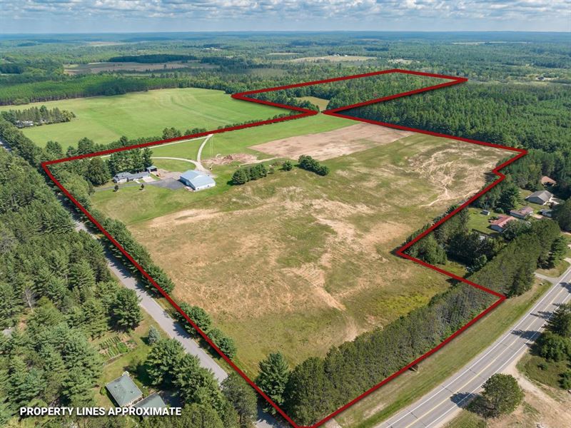 Farm House on 86 Ac, River Frontage : Lincoln : Lincoln County : Wisconsin