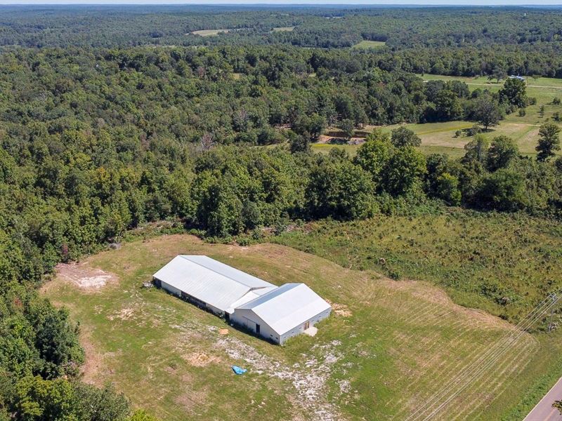 Missouri Farm with Auction Barn : Alton : Oregon County : Missouri