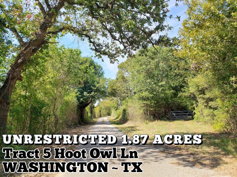 1.87 Acres in Washington County : Washington : Washington County : Texas