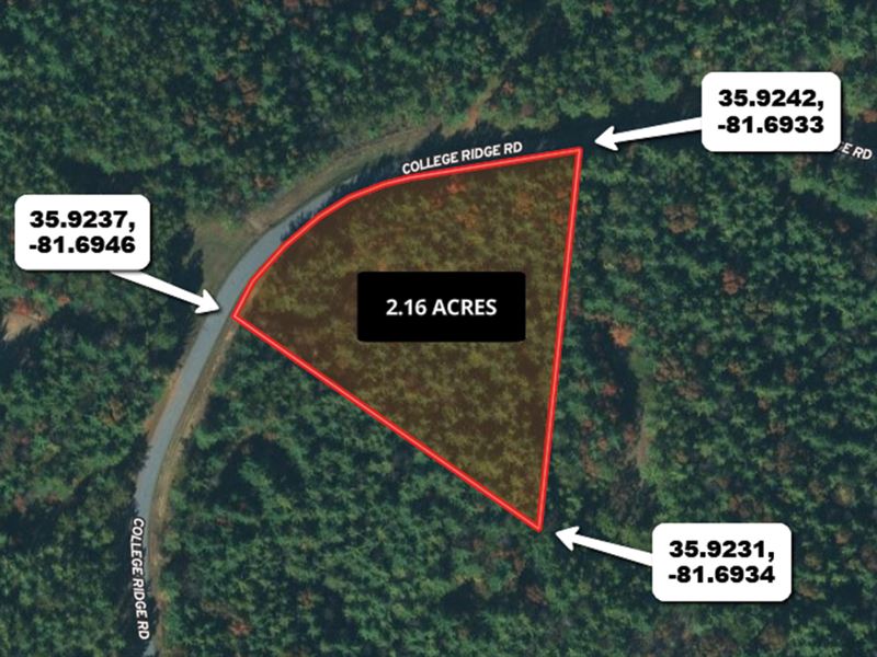 2.16 Acres Lot in Collettsville : Collettsville : Caldwell County : North Carolina