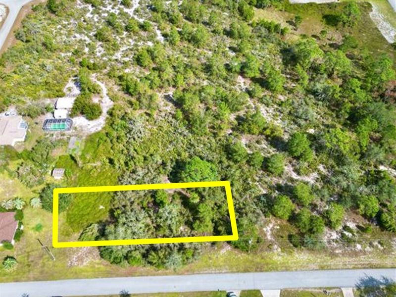 Residential 0.26 Acre Corner Lot : Lake Placid : Highlands County : Florida