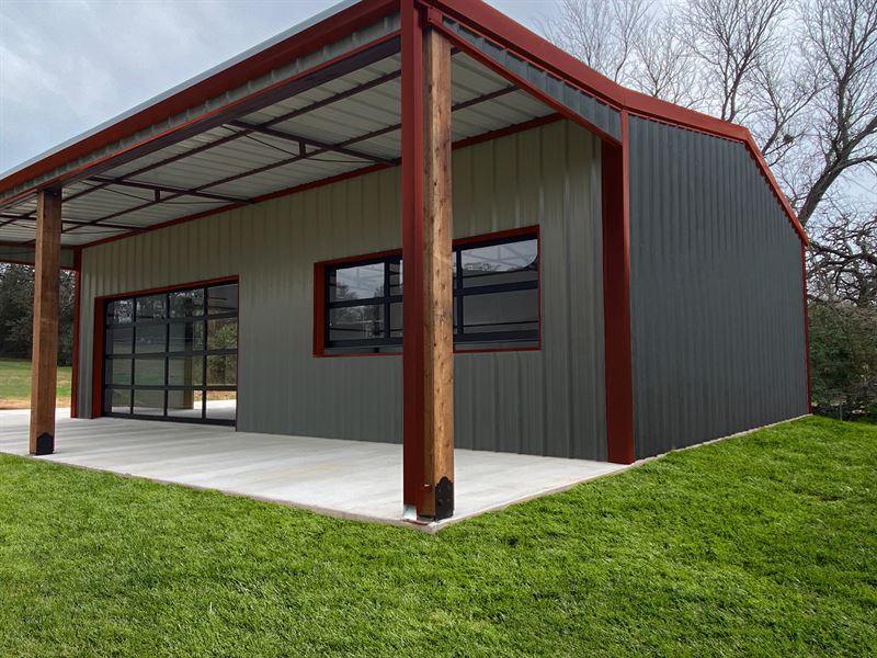 1+ Acre & New Barndominium Shell, Land for Sale by Owner in Texas