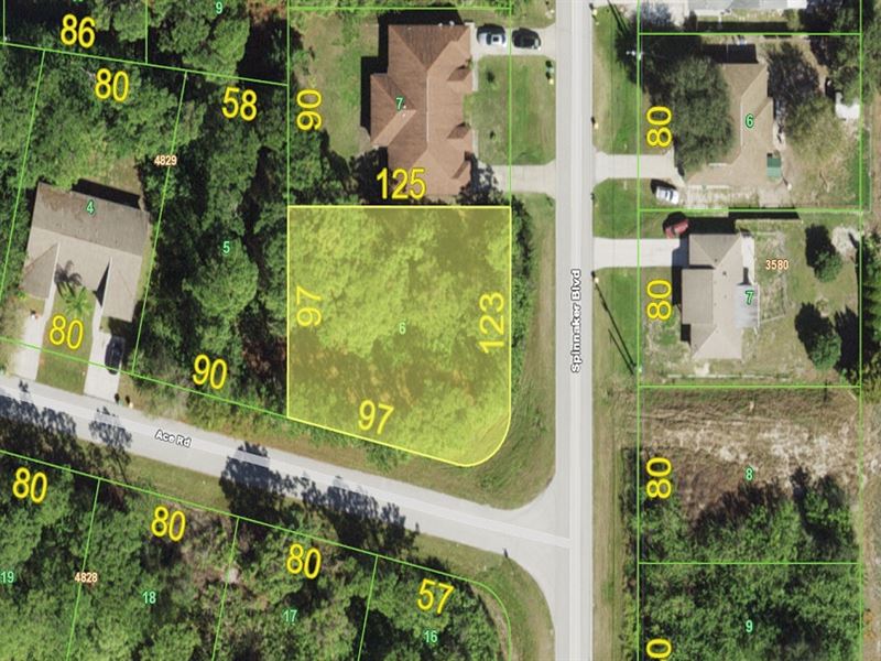 Multi Family Zoned Corner Lot : Englewood : Charlotte County : Florida