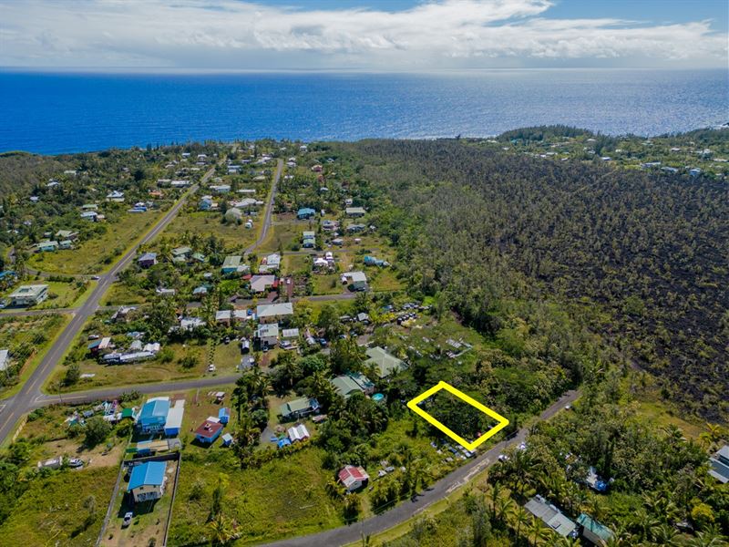 .17 Acre Ocean View Lot in Hawaii : Pahoa : Hawaii County : Hawaii