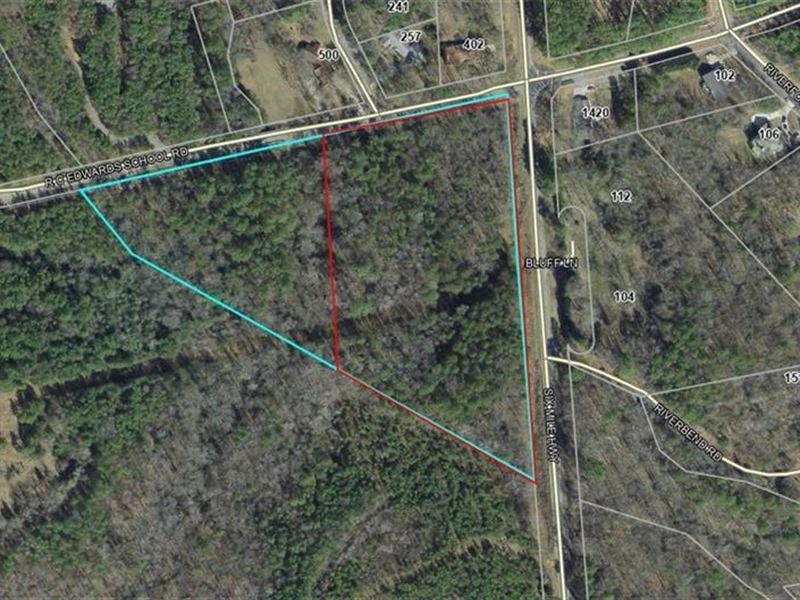 Corner Acreage : Central : Pickens County : South Carolina