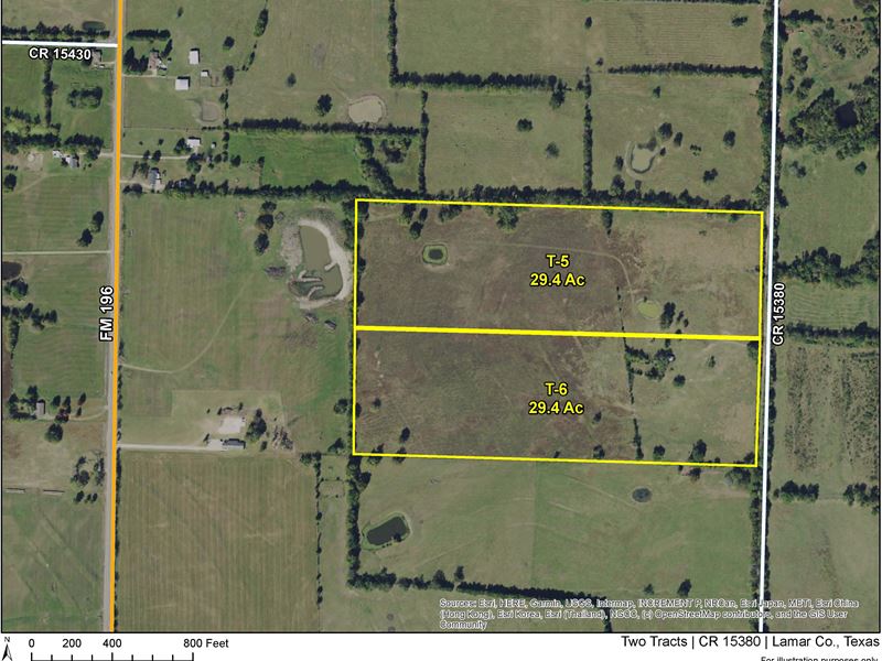 29.4 Acres, CR 15380 T-5 : Milton : Lamar County : Texas