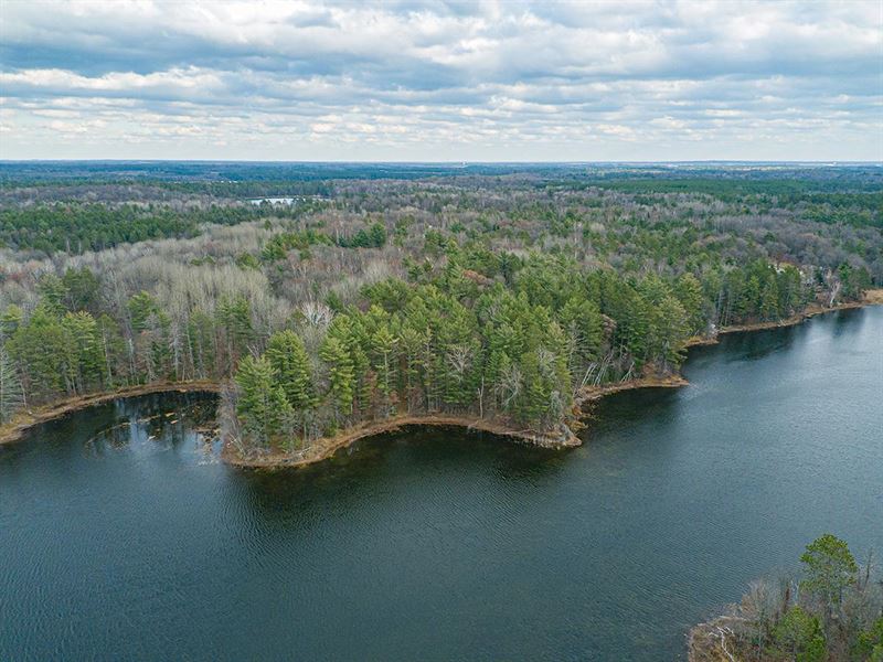 Silverbass Lake Buildable Peninsula : Newbold : Oneida County : Wisconsin