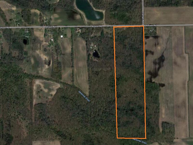 42 Wooded Acres for Sale, Milan : Milan : Monroe County : Michigan