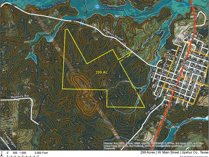 299 Acres, W Main Street : Ore City : Upshur County : Texas