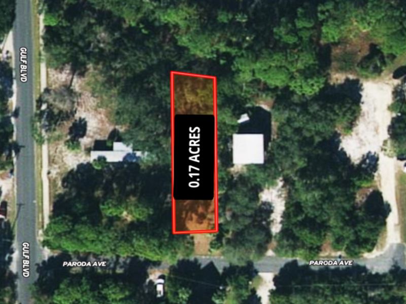 Lovely 0.17 Acre Mobile Home Lot : Cedar Key : Levy County : Florida