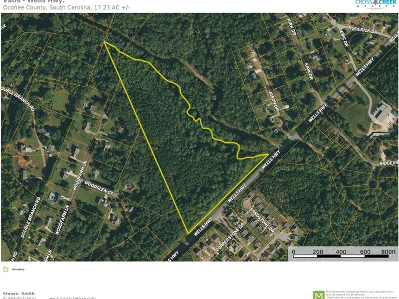 17.23 Acres, Small Devel : Seneca : Oconee County : South Carolina