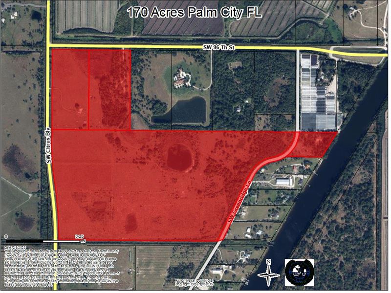 170 Ranch with Waterfront Access : Palm City : Martin County : Florida