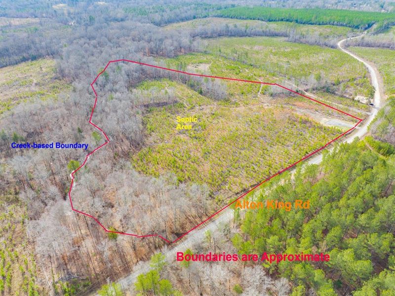 Creek Frontage in New Subdivision : Goldston : Chatham County : North Carolina